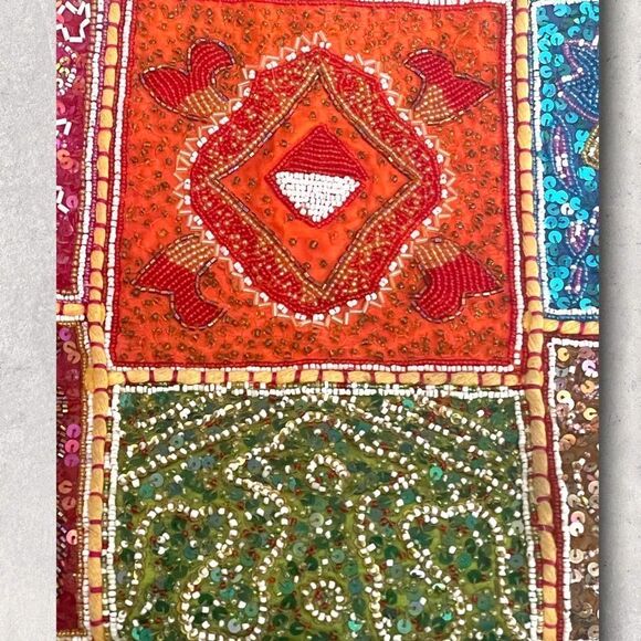 FSP | Vintage Women’s Beaded Shoulder bag Tote - Picture 4 of 13